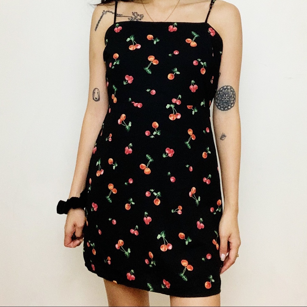 CHERRY PRINT DRESS